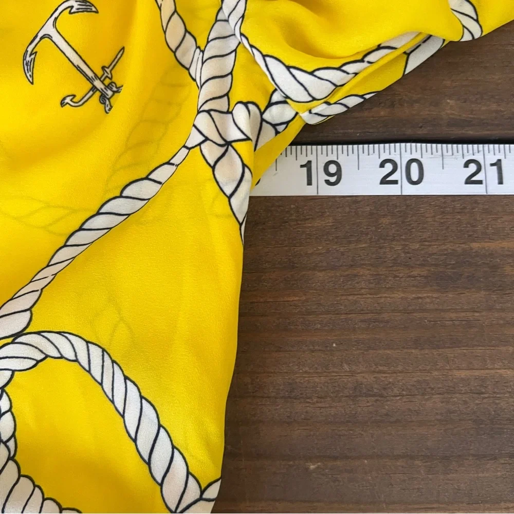 Cabi Yellow Nautical Reef Knot Blouse Top Small . #5707 - Picture 9 of 9